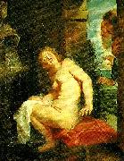 Peter Paul Rubens susanna och gubbarna painting